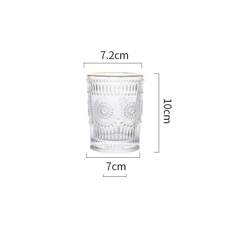Nordic retro glass ins feng shui cup set