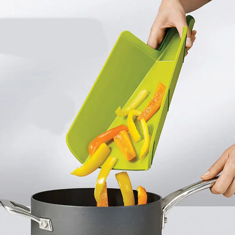 Household cutting board foldable plastic cutting board