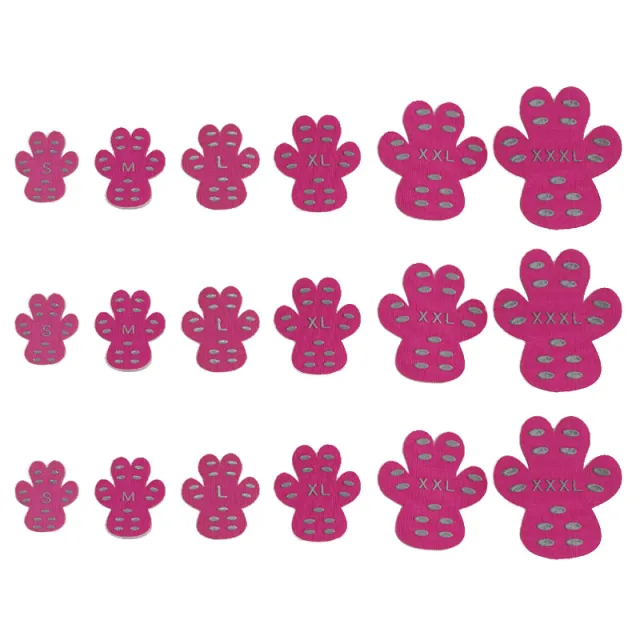 Pet invisible foot patch non slip dog insole summer Pink 4 Pcs - Shop at LoveMi