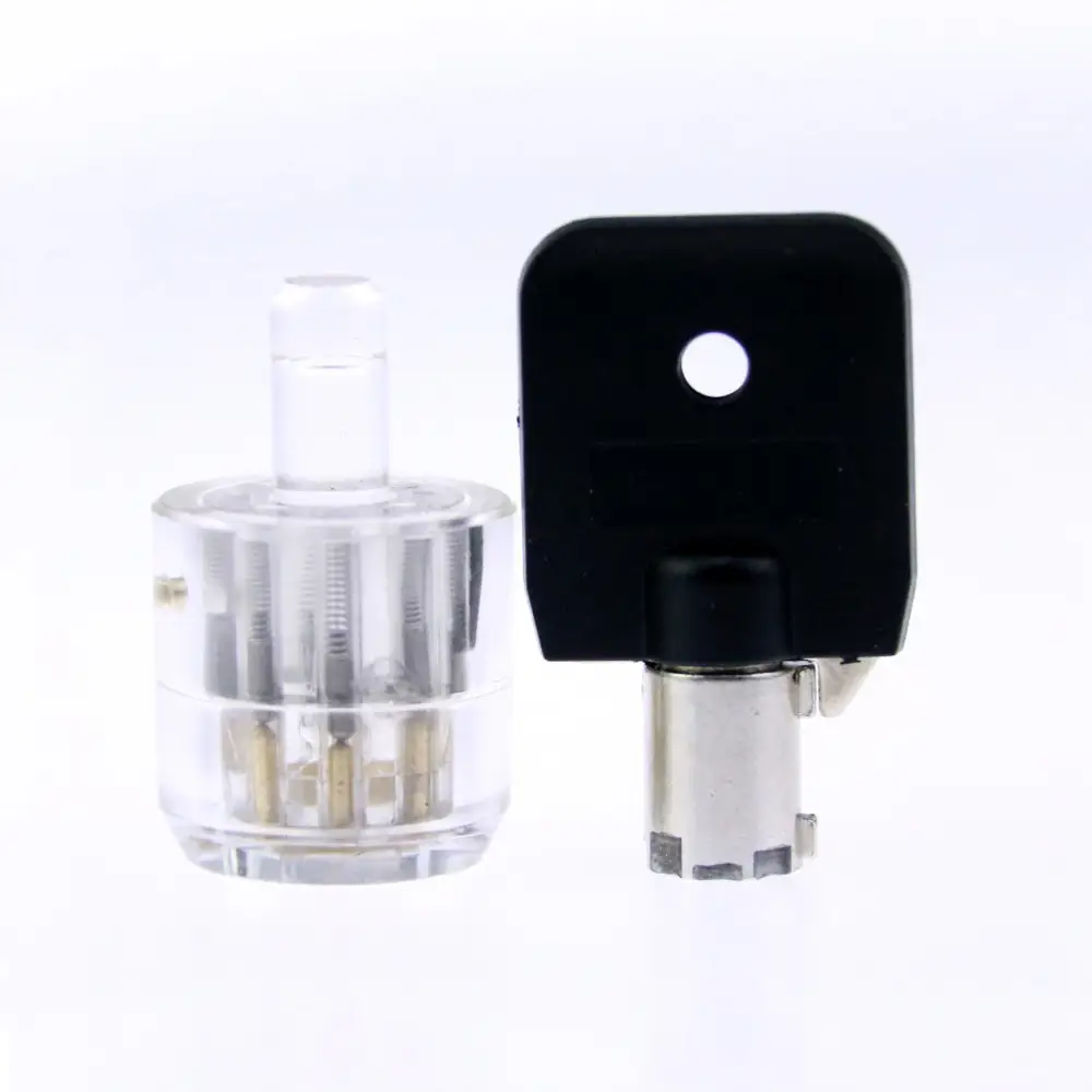 Cross-border exclusively for transparent lock plum blossom seven bead lock cylinder lockmall transparent plum blossom lock cylinder manufacturer LOGO customizat
