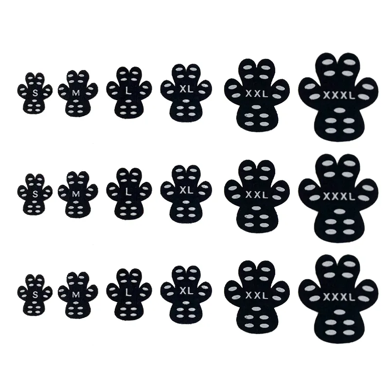 Pet invisible foot patch non-slip dog insole summer - Black 4 Pcs