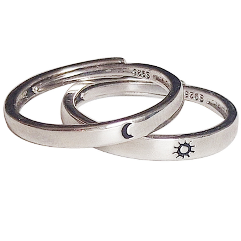 Niche design literary fan 925 silver ring