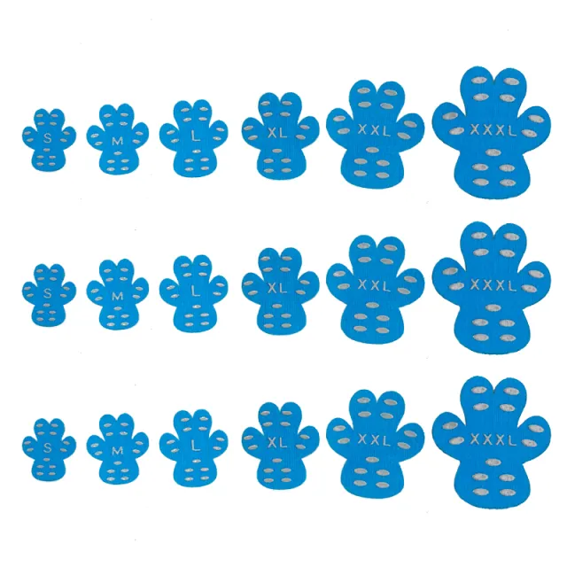 Pet invisible foot patch non slip dog insole summer Blue4 Pcs - Shop at LoveMi