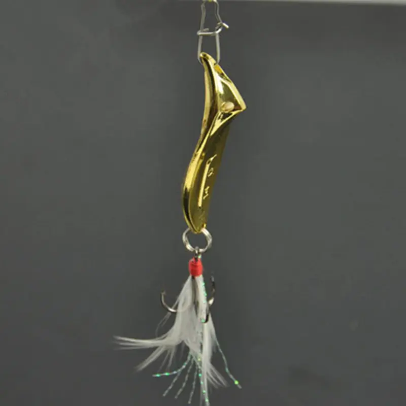 Sequins Fishing Feather Bait Hook Metal