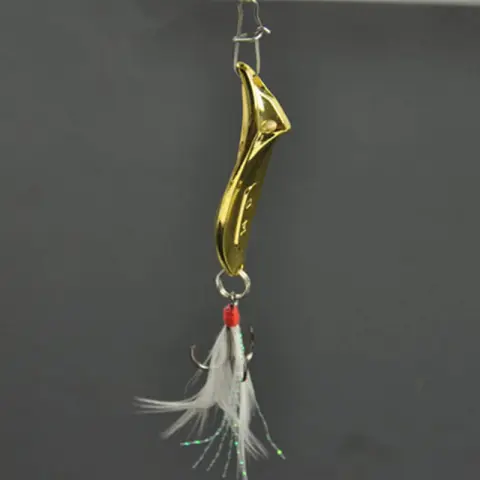 Sequins Fishing Feather Bait Hook Metal