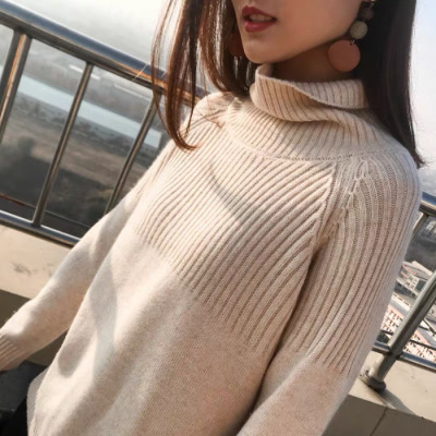 Women's cashmere sweater loose lazy wool knit