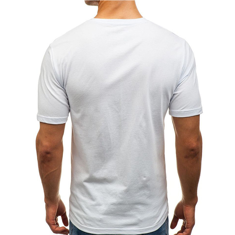 Solid color half sleeve round neck top