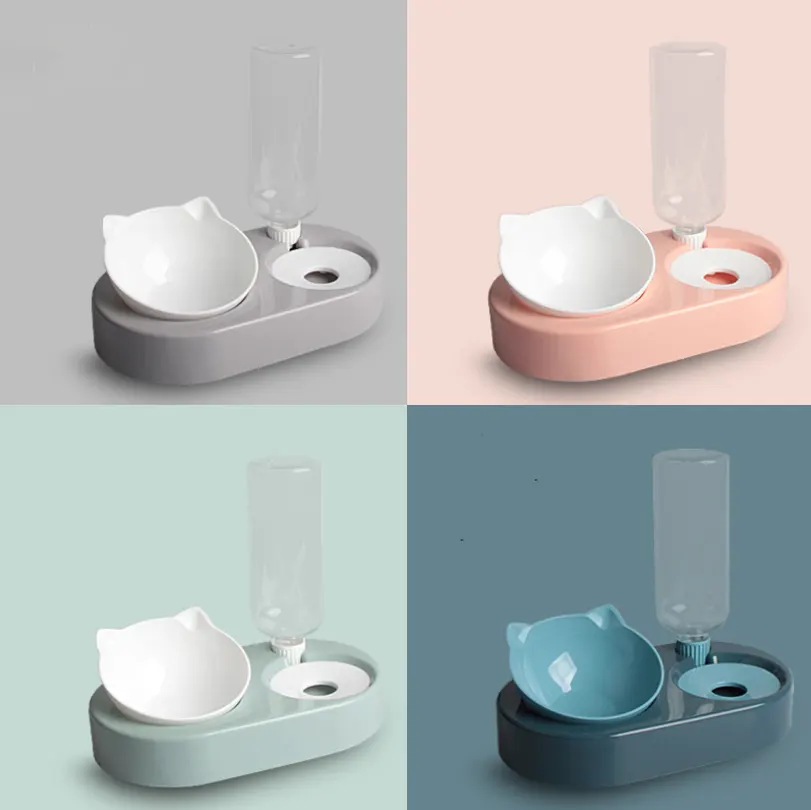 Two-in-One Pet Bowl Water Dispenser Automatic Storage Pet Dog