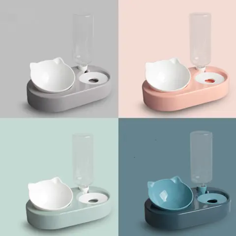Two-in-One Pet Bowl Water Dispenser Automatic Storage Pet Dog