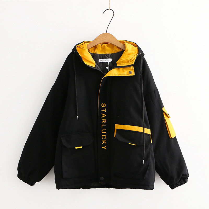 Student loose plus velvet padded padded clothes women