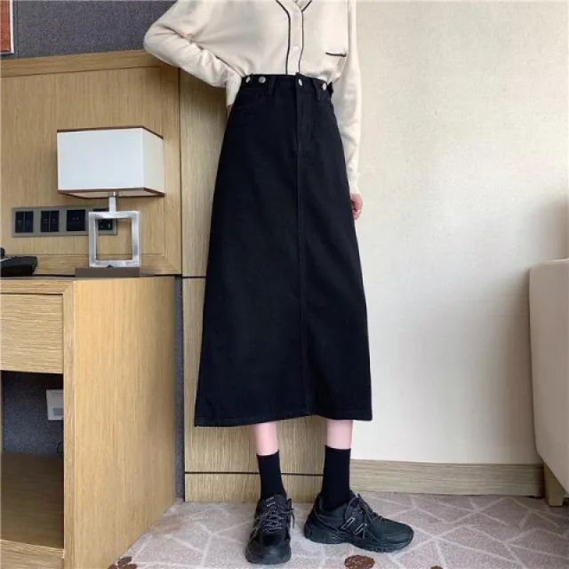 Design split skirt Black - Shop at LoveMi