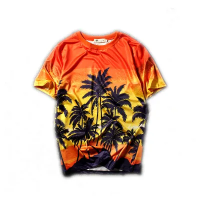 Hawaiian Coconut T-shirt with short sleeves