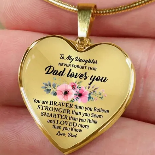 New product mother and daughter necklace - Golden