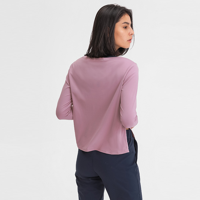 Fashionable U-neck split-type slim height yoga suit