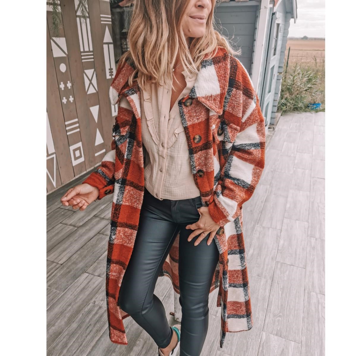 The original single new new winter cloth dust coat