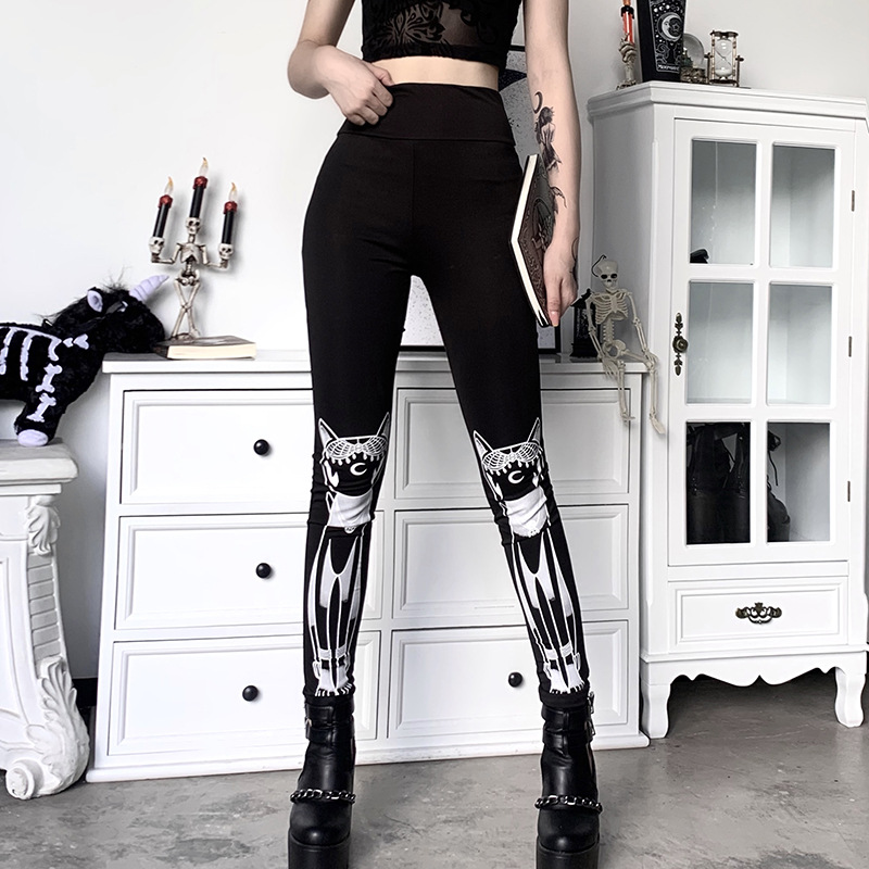 New printed skinny casual pants