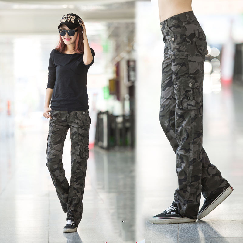 Women's spring and autumn outdoor casual pants Green - Shop at LoveMi
