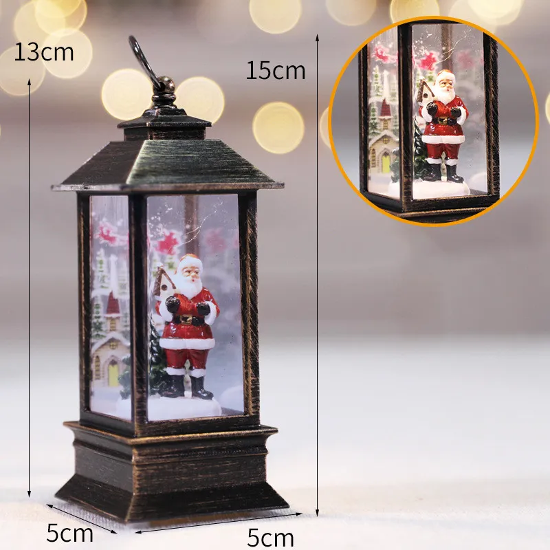 Christmas Simulation LED Flame Small Oil Lamp - Old Man