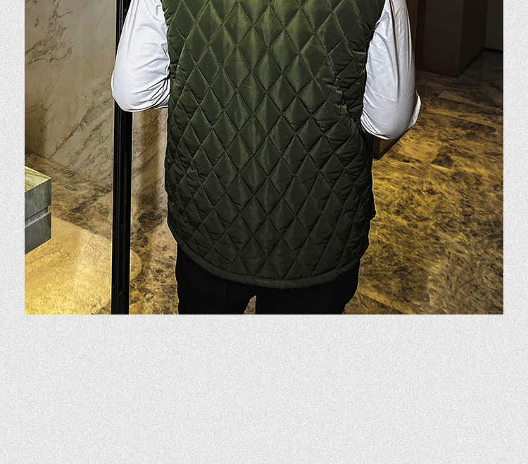 Autumn and winter cardigan diamond Hong Kong style vest