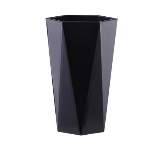 Geometric rhombus wash cup couples tooth brushing cup - Black