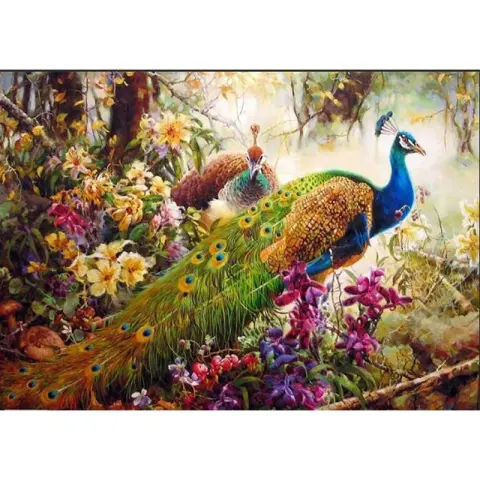 DIY Handmade Peacock Hand-painted Painting
