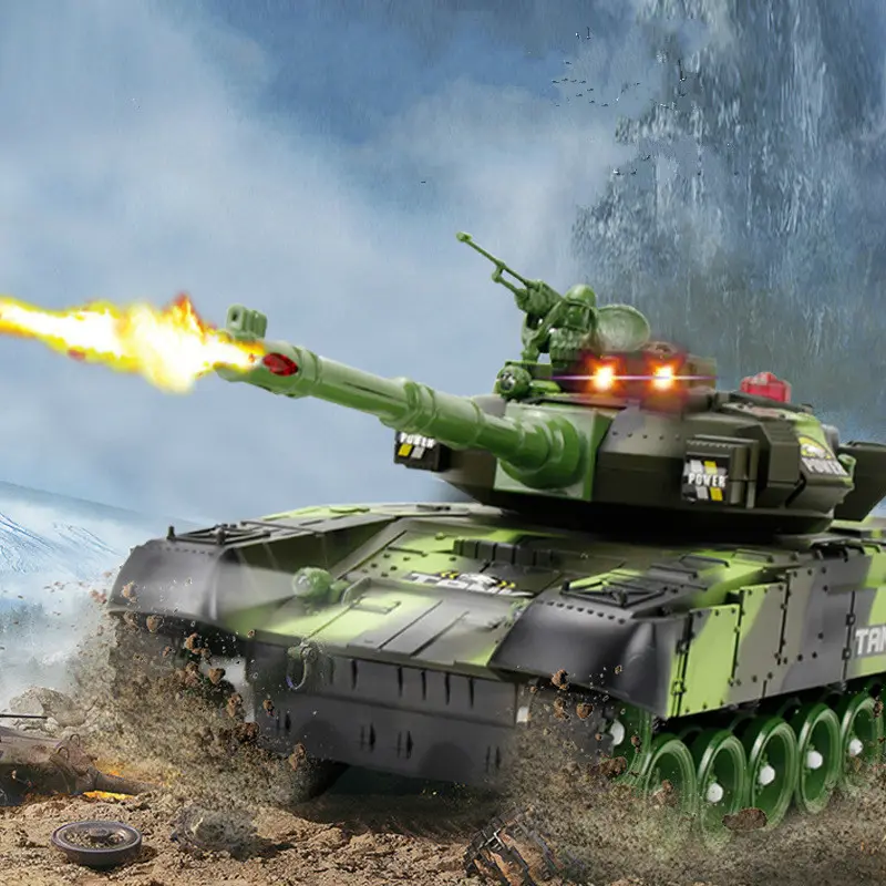 Remote control of tank toy car can