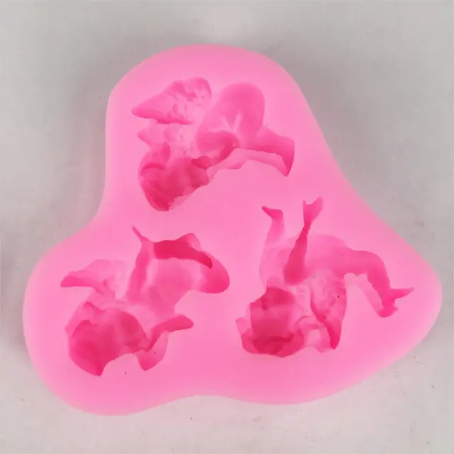 Three angel cake silicone mold decoration tools Pink - Shop at LoveMi