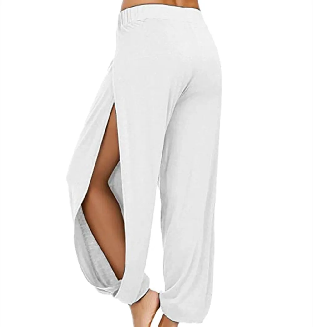 Hippie harem pants yoga pants - White