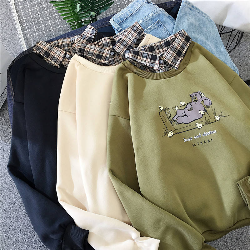 Women's velvet sweater blouse