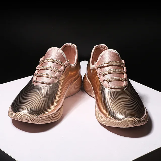 Spring and summer breathable all match sneakers Gold - Shop at LoveMi