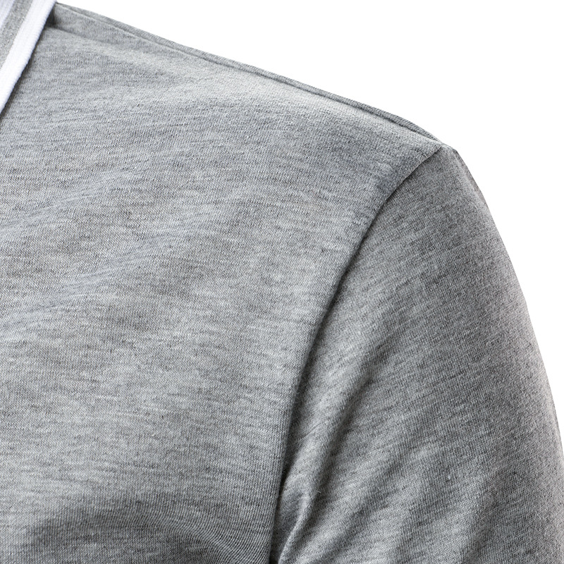 Men's POLO shirt with solid color arm web