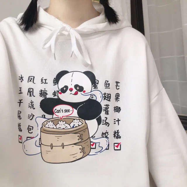 Fleece sweater women autumn and winter Korean style loose students White - Shop at LoveMi