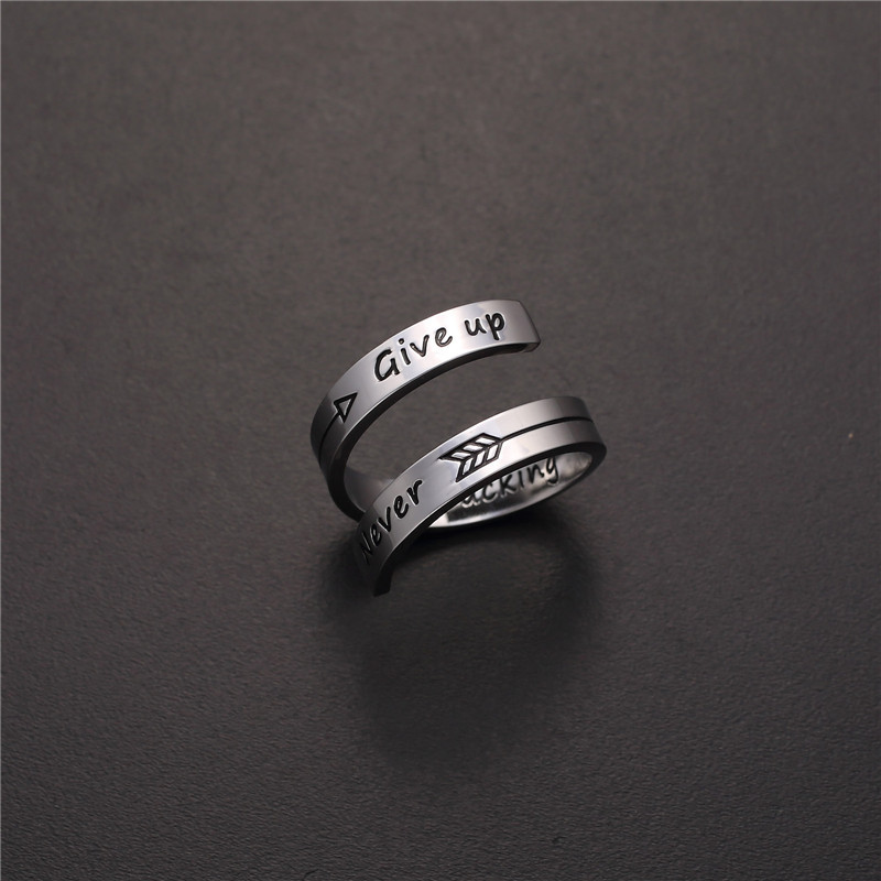 European and American double-layer titanium steel ring