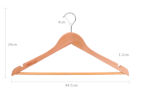 Clothing store clothes rack non-slip household wooden clothes support