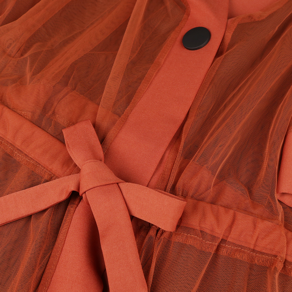 Sheer tulle jacket, vest dress, two-piece suit