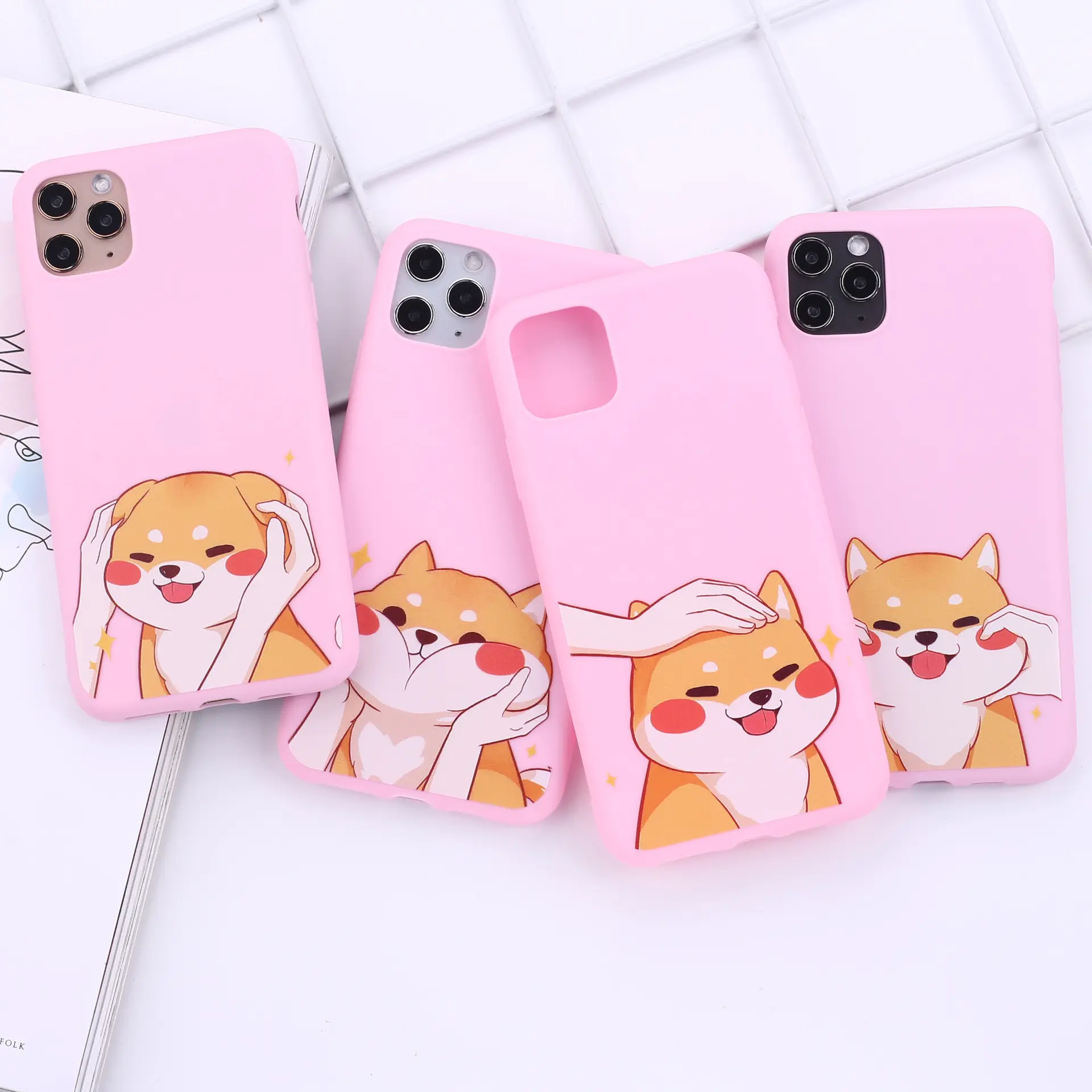 Compatible with Apple, Frosted soft shell TPU