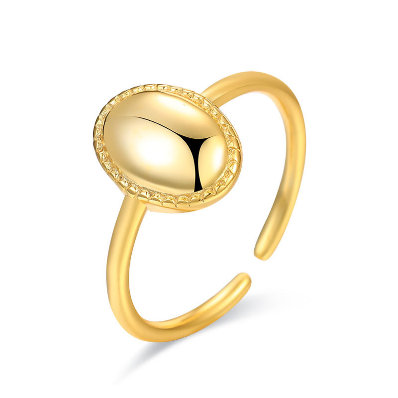 Fashionable temperament adjustable geometric ring