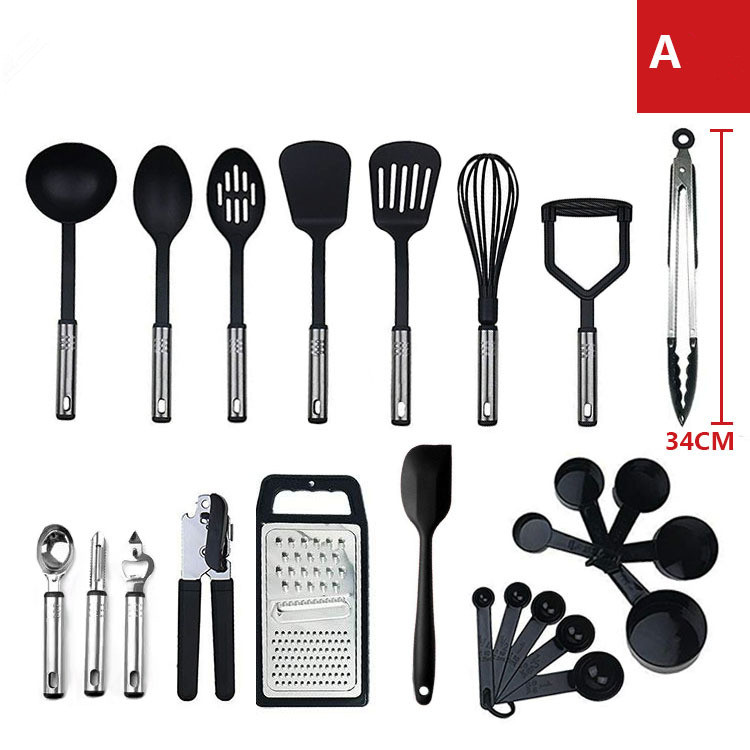 Nylon kitchenware 24 piece set stainless steel kitchen tool - Shop at LoveMi