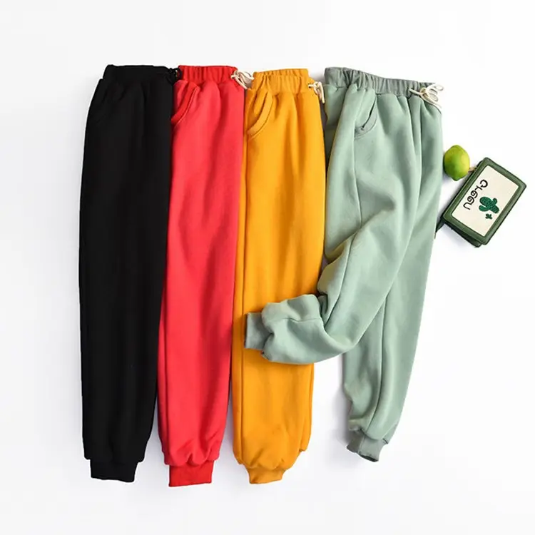 Lamb Velvet Sweatpants Women Autumn and Winter Plus Cashmere