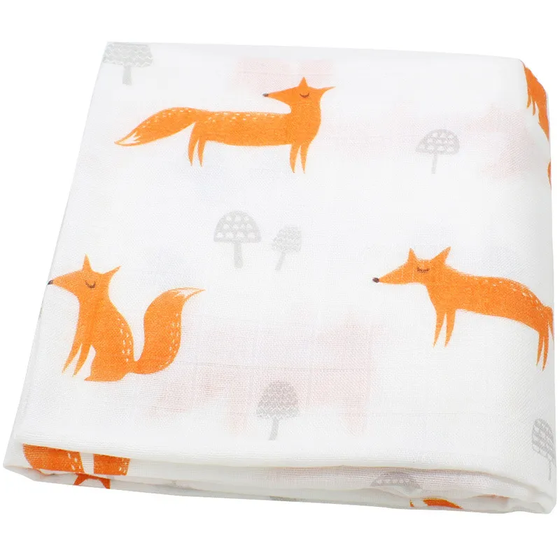 Organic cotton cloth baby swaddled baby blanket – image 5