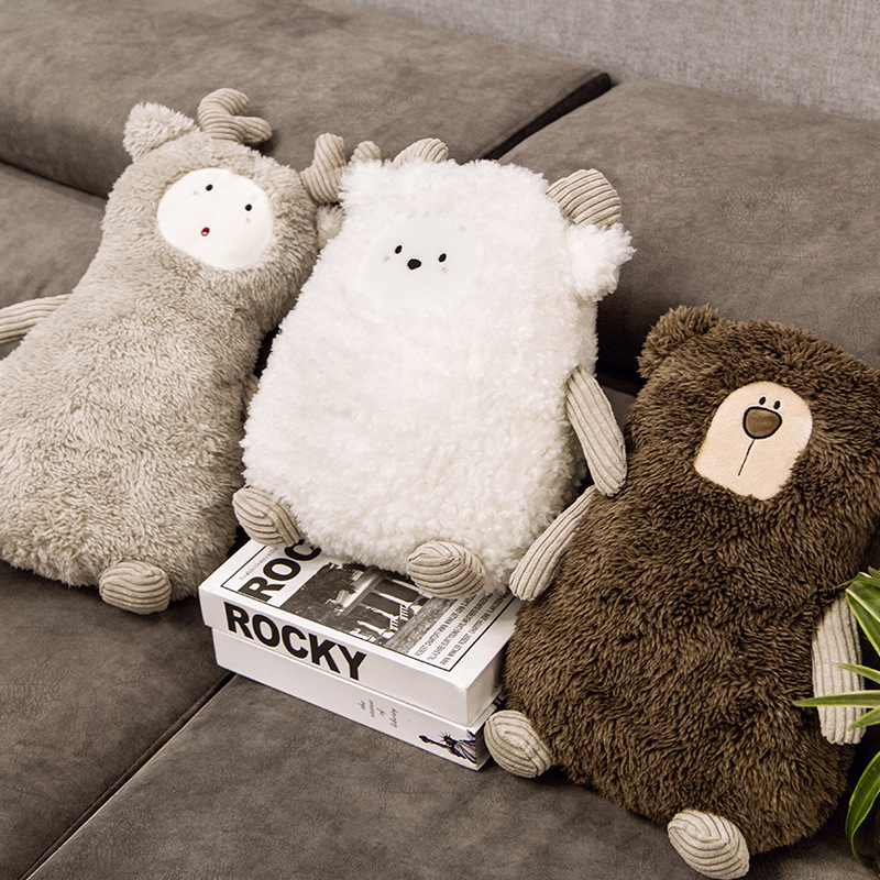 Nordic bear, lamb and elk plush toy ,