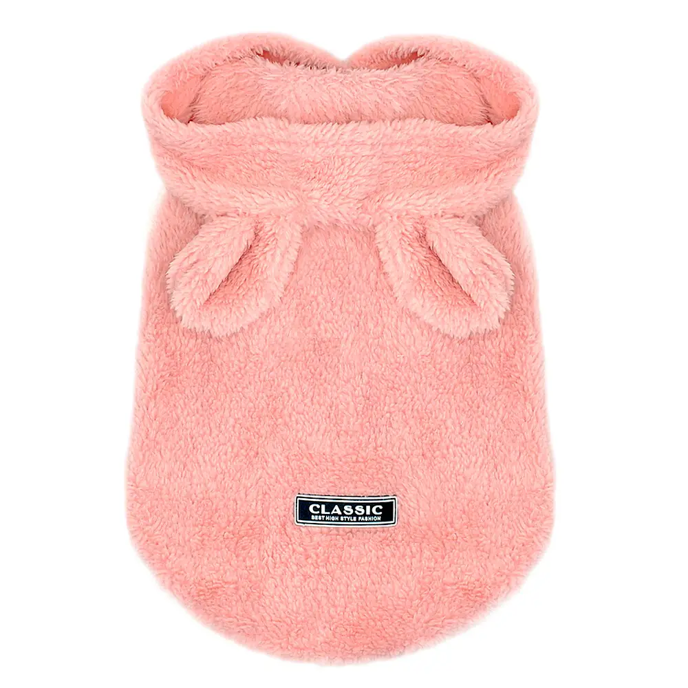Small dog warm cartoon warm clothes