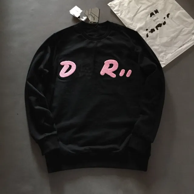 The latest autumn and winter embroidery sweater Black - Shop at LoveMi