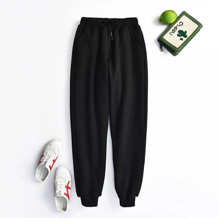Lamb velvet sweatpants women autumn and winter plus cashmere sweatpants cotton trousers
