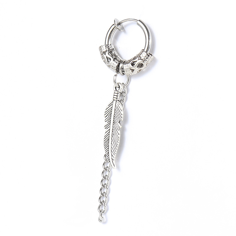 Trendy male earrings dark street earrings