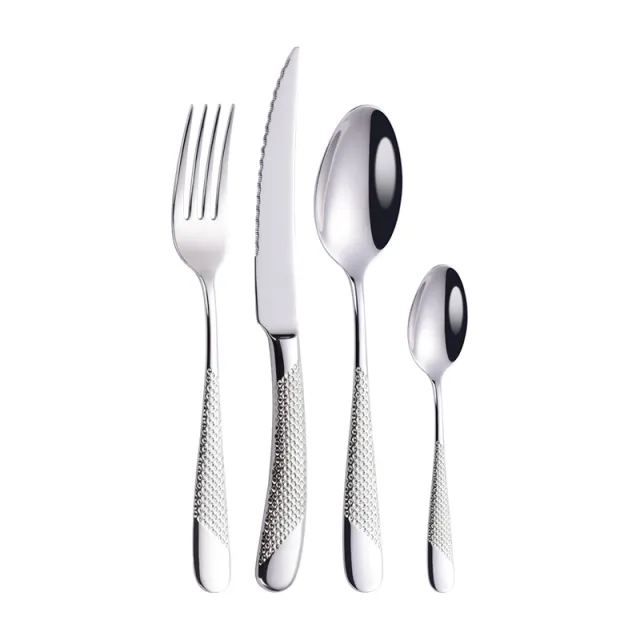 Household stainless steel eating western tableware Silver - Shop at LoveMi