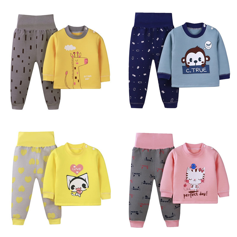 Children's high waist cotton cartoon suit