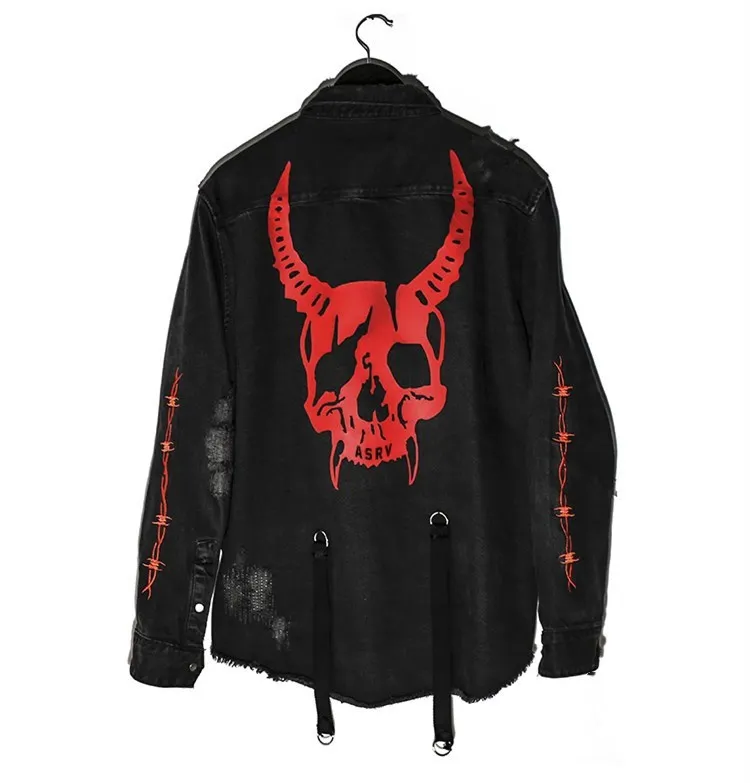 Trendy Stand Collar Denim Top Long Sleeve Jacket