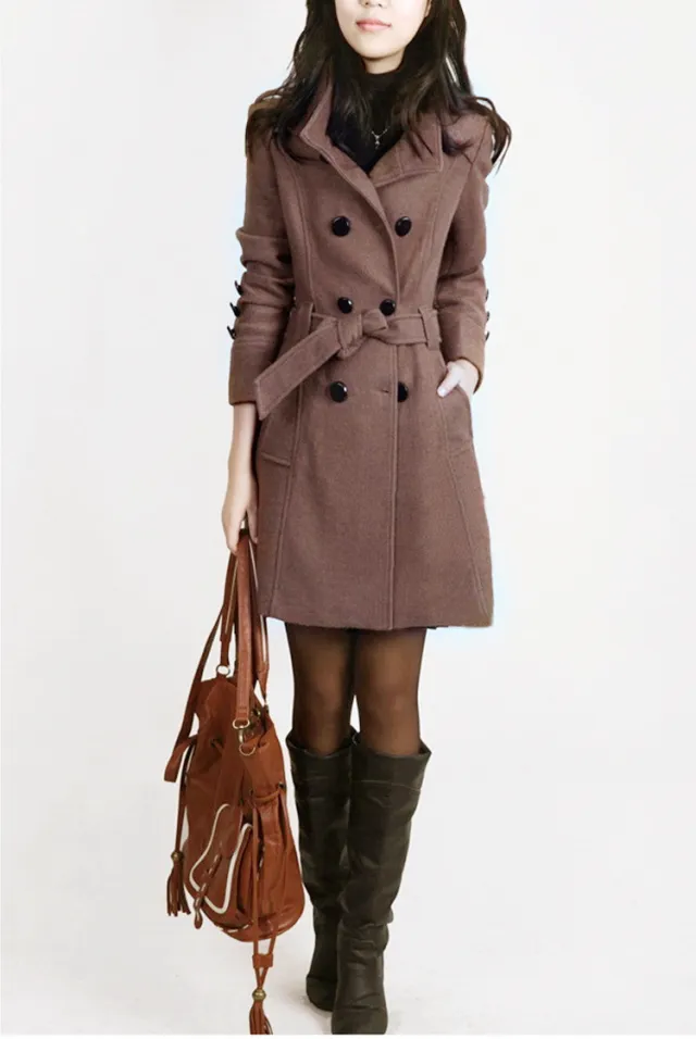 Fat Women Winter Jackets Faux Fur Cardigan Coat Warm Coats Coffee - Shop at LoveMi