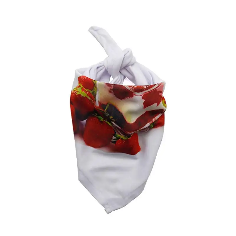 Pet saliva towel blank heat transfer printing triangle towel